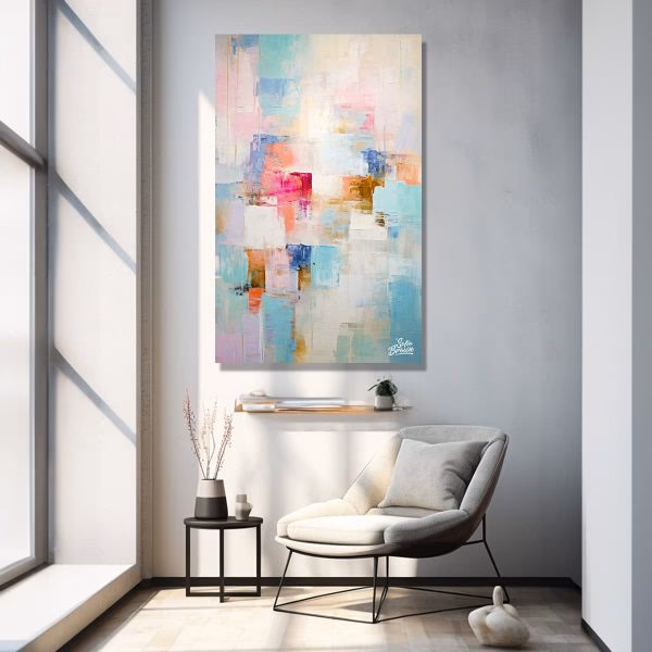 ¿Cuáles son los colores comunes en los cuadros abstractos?