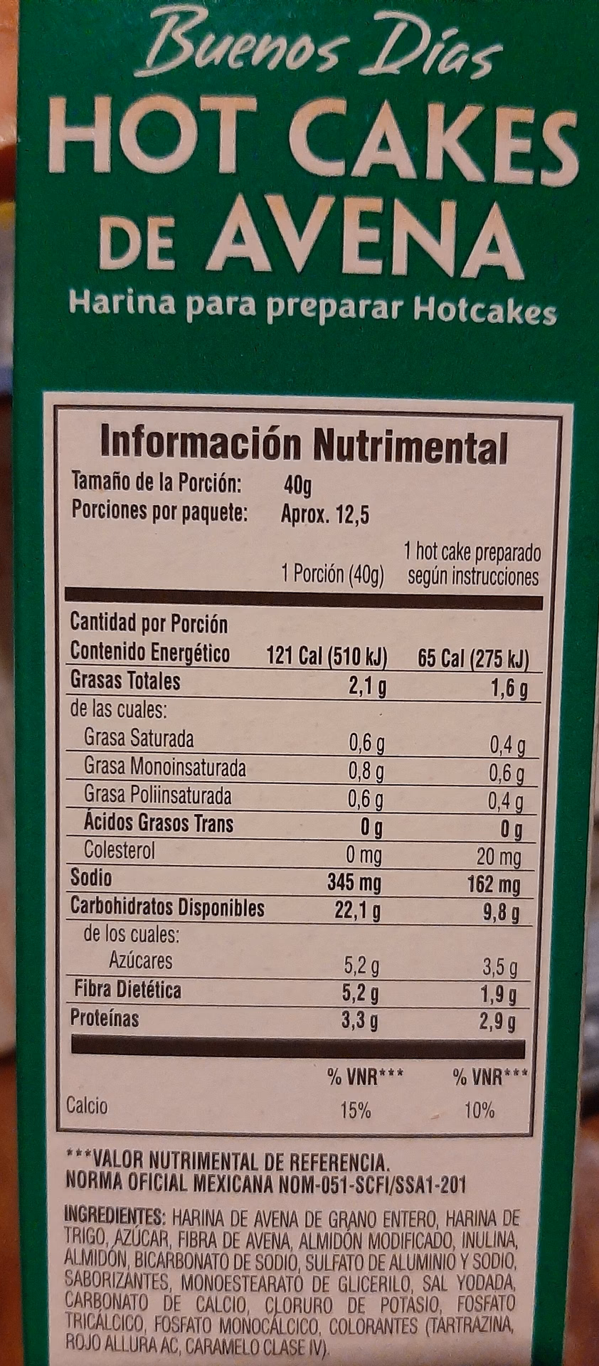 ¿Cuántas calorías tiene un cuenco de avena?