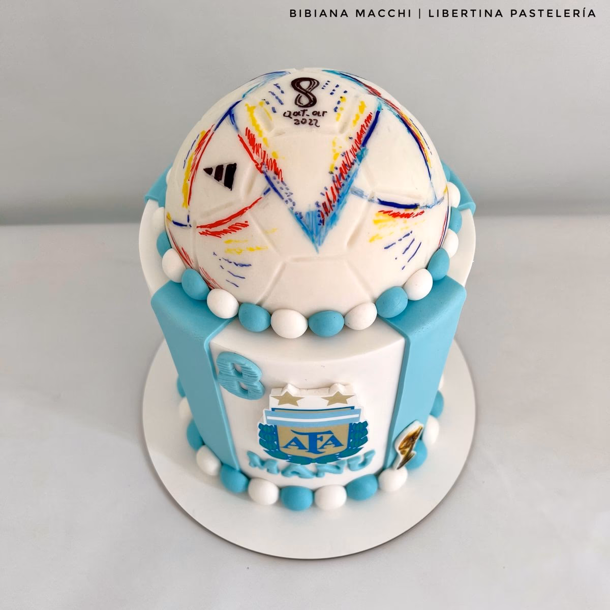 ¿Qué imágenes se apreciaron en las tortas encargadas por la AFA?