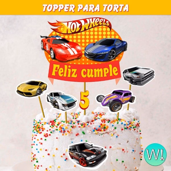 ¿Cómo imprimir los banderines Hot Wheels PNG?