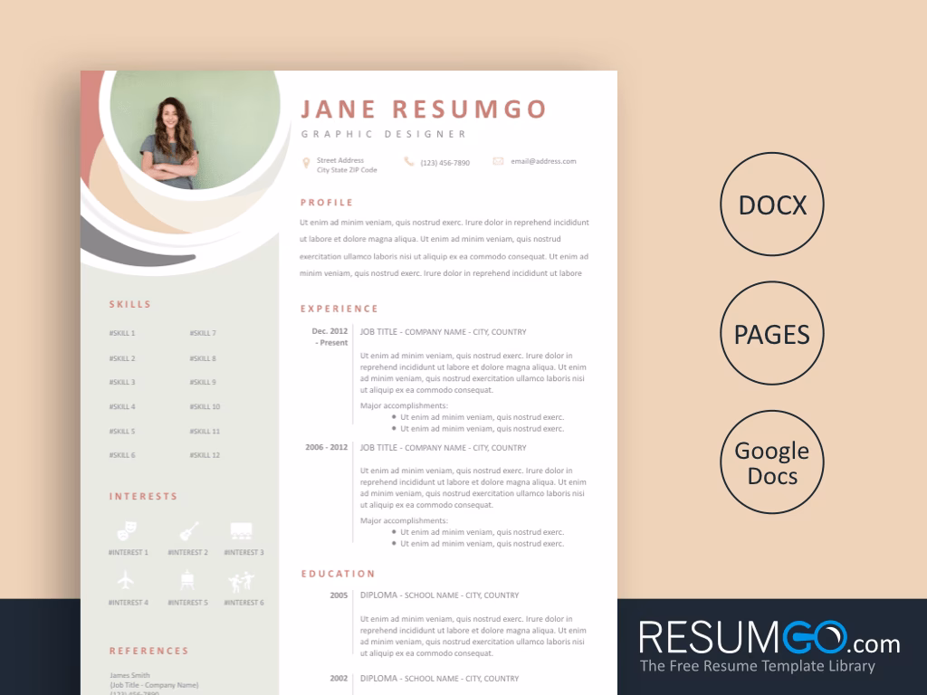 ¿Qué significa el color pastel en un CV?