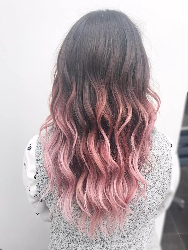 How do you make a pink ombré?