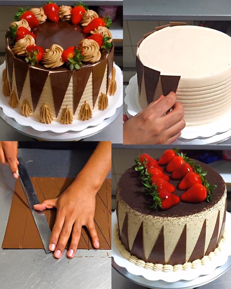 ¿Cómo cubrir un triángulo de chocolate?