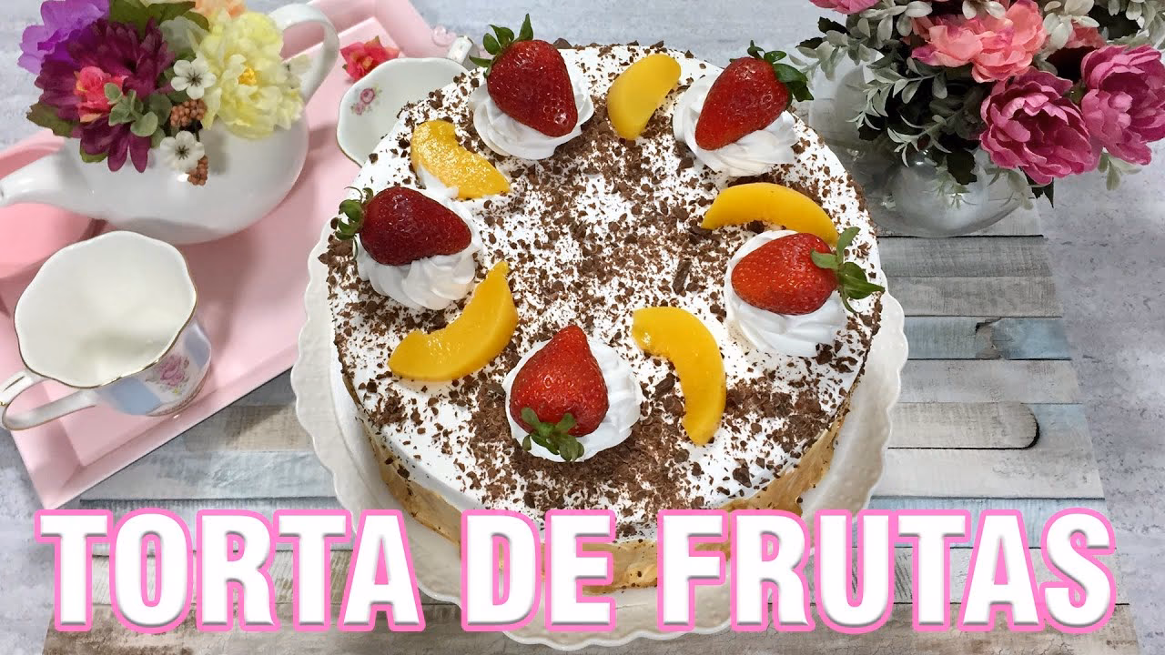 ¿Cómo hacer una torta de Durazno con crema chantilly?
