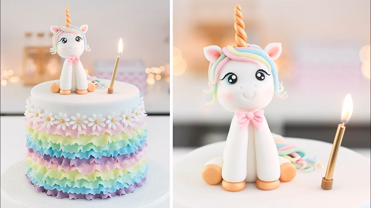 ¿Cómo decorar una torta de unicornio?