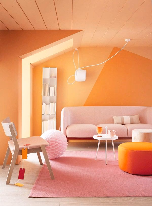 ¿Cómo se puede incorporar el color naranja en decoración?