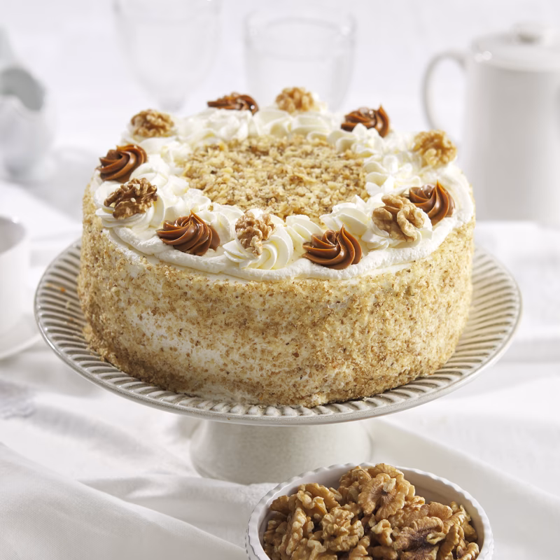 ¿Cuánto tiempo se puede guardar una torta de manjar y nueces?