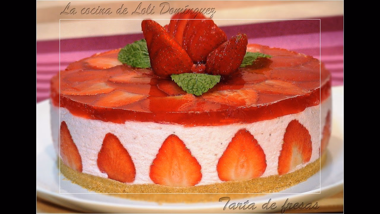 ¿Cómo decorar una torta de frutillas y crema?