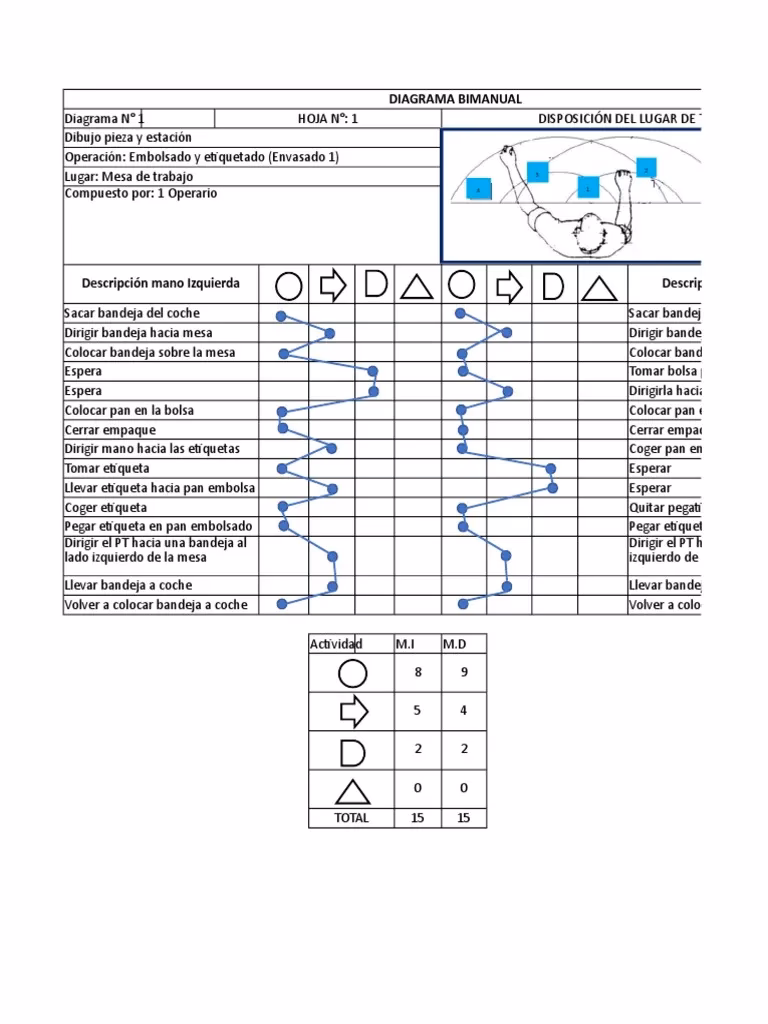 ¿Qué es un diagrama bimanual?