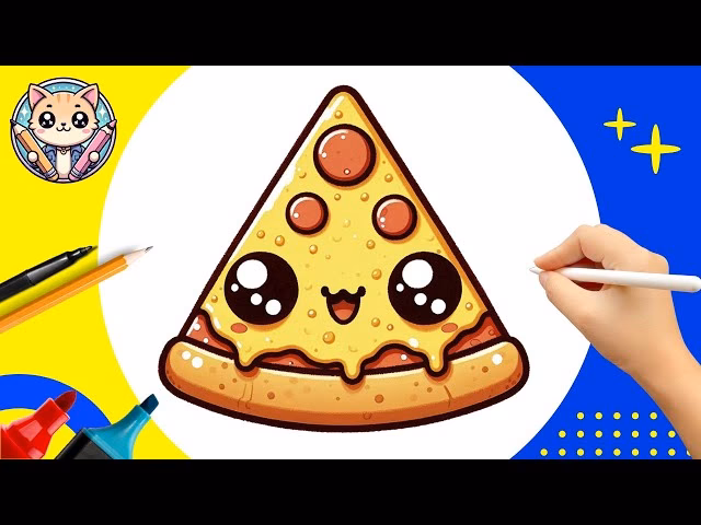 ¿Dónde puedo encontrar dibujos de pizza para colorear?
