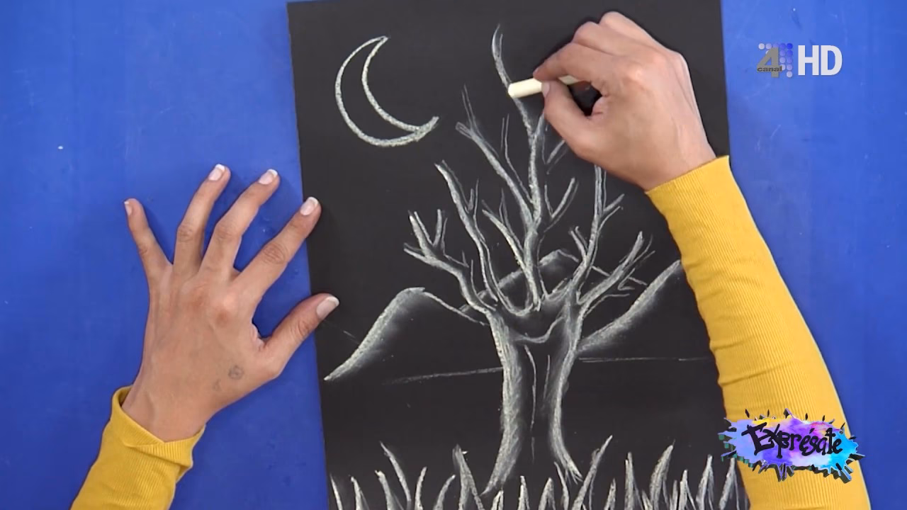 ¿Dónde puedo encontrar ideas sobre dibujos en hoja negra?