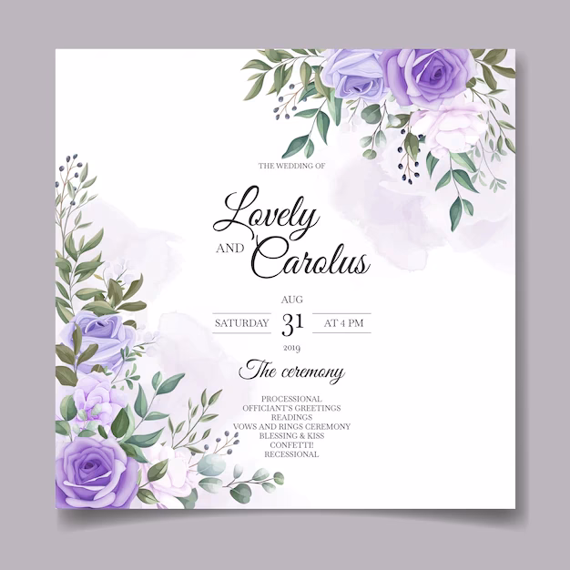 ¿Qué colores se usan para las invitaciones de boda?