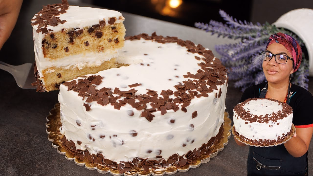 ¿Qué es un pastel con chispas de chocolate?