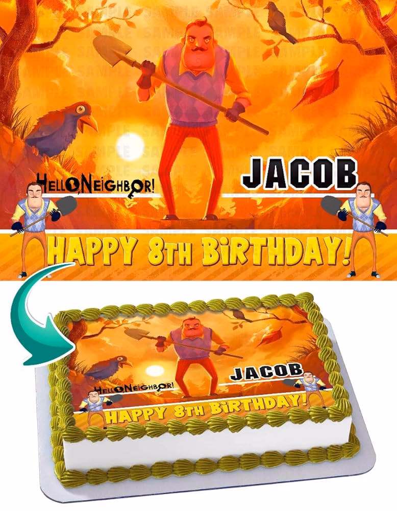 How do you get a cake in Hello Neighbor?