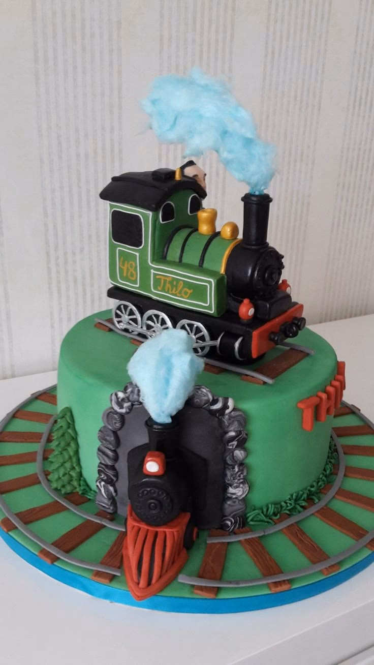 Wie macht man eine Eisenbahn-Torte?