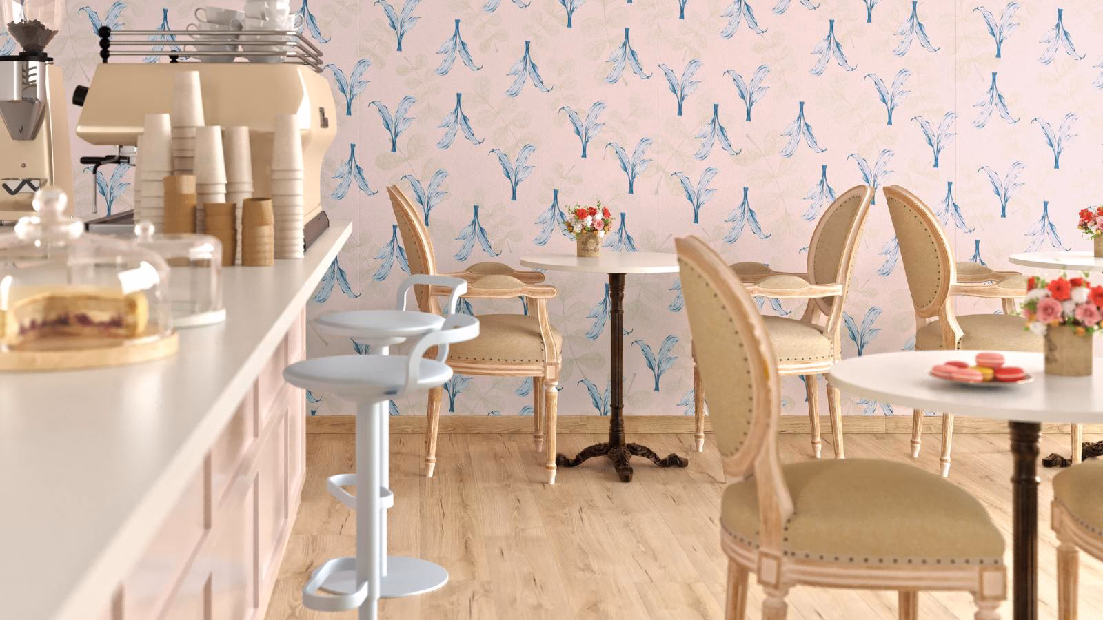 ¿Cómo mantener una coherencia en la paleta de colores de la cafetería?