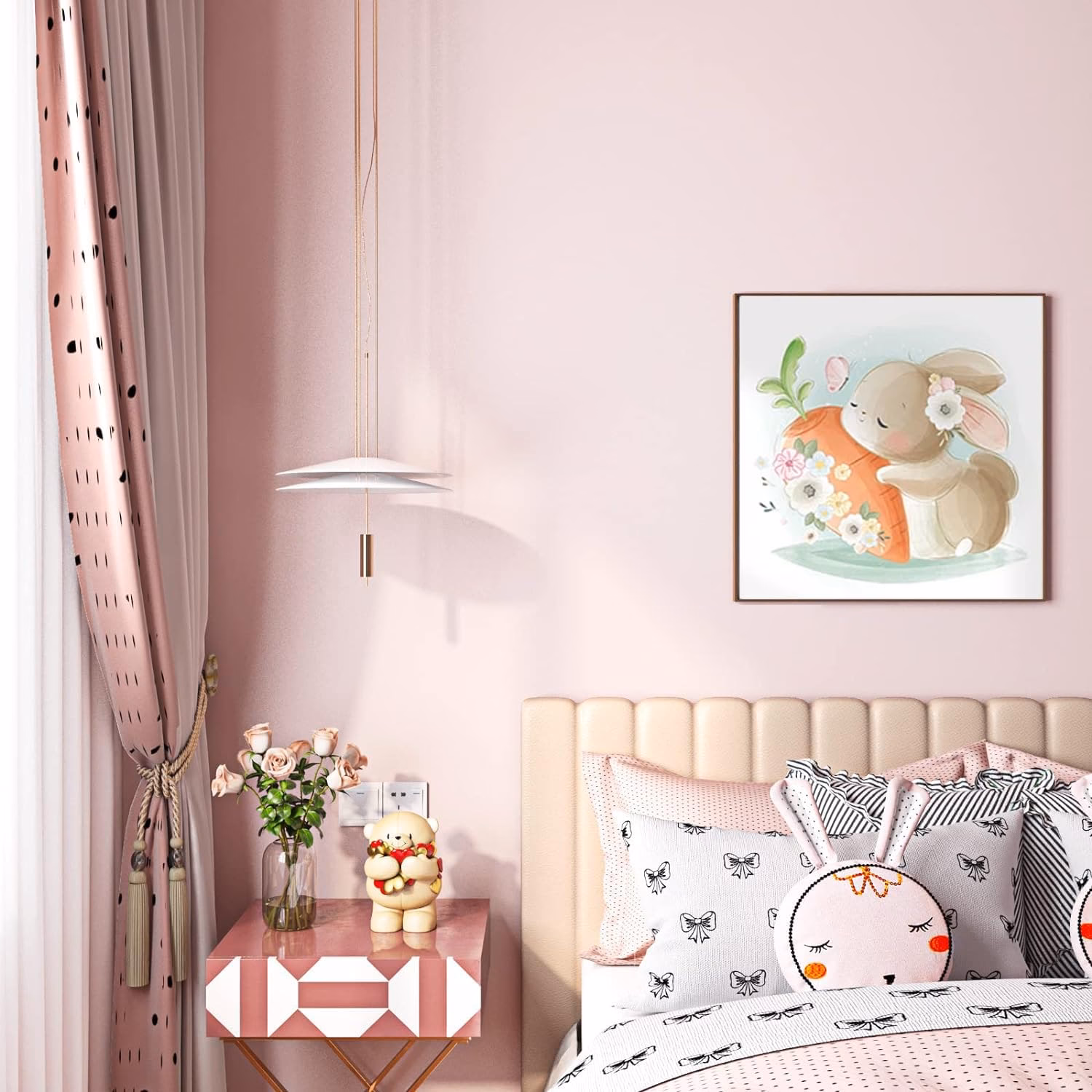 ¿Cómo decorar un dormitorio con pintura y empapelado?