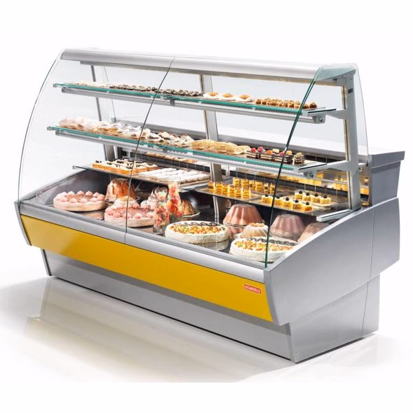 ¿Qué ofrece la gn-1200c2 exhibidora cristal frío pastel?