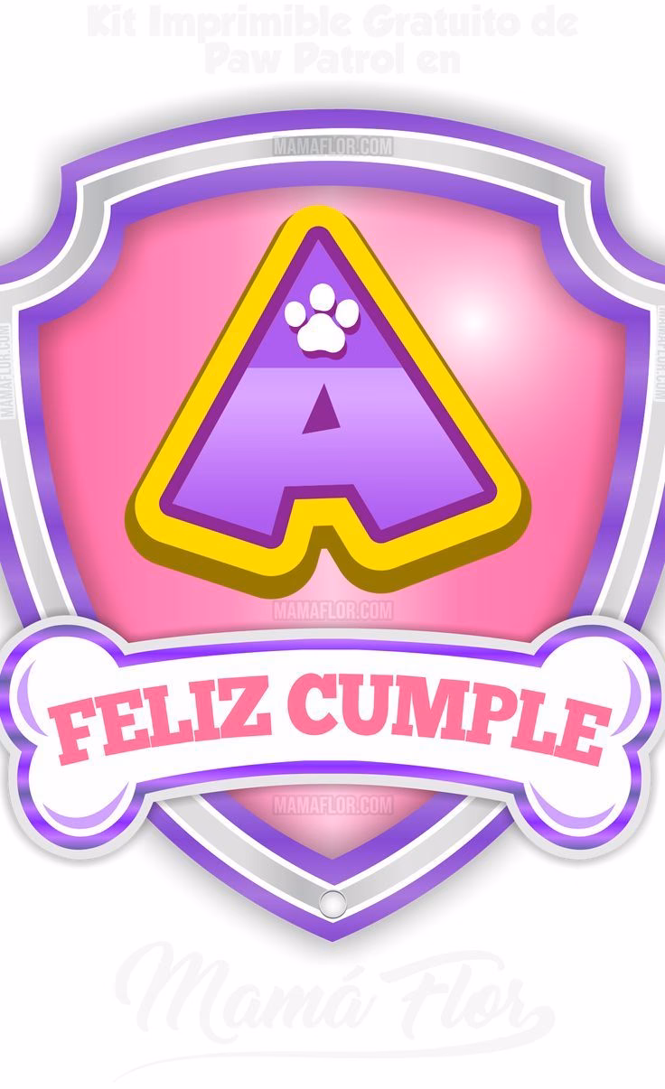 ¿Qué representa el hueso blanco en el escudo de PAW Patrol?