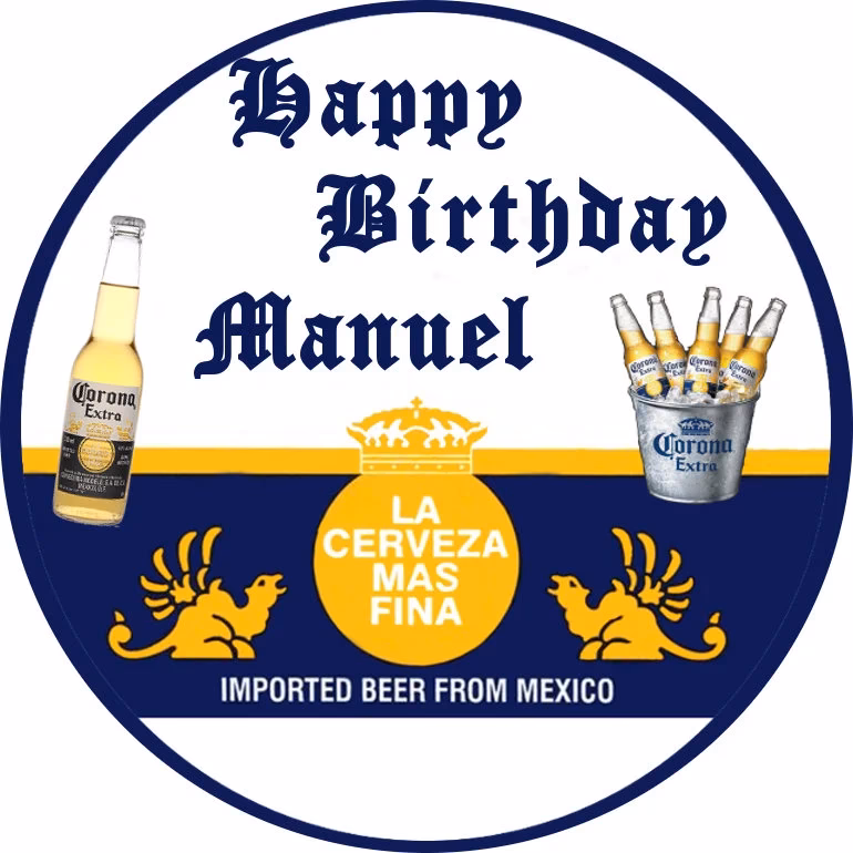 ¿Cuál es la medida de una etiqueta de cerveza?