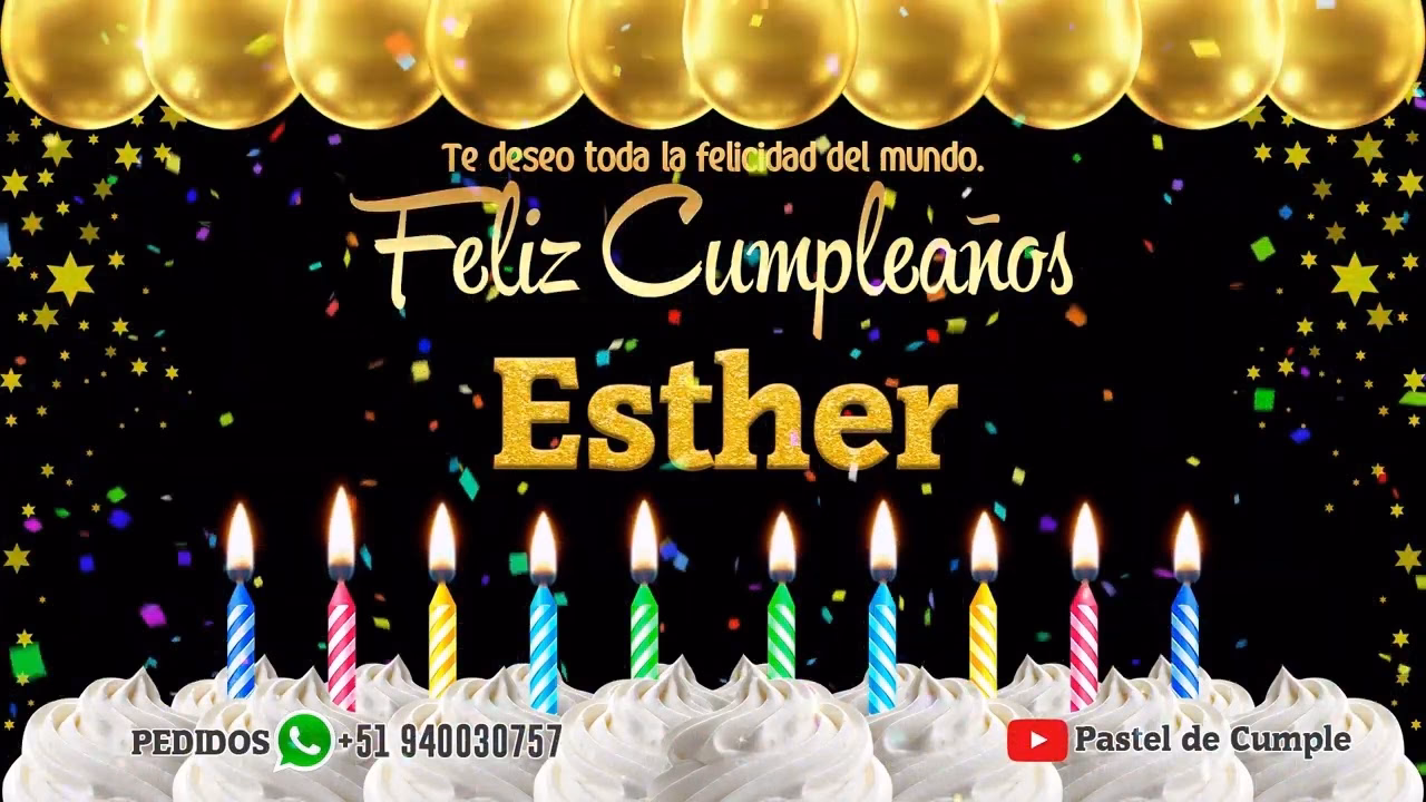 ¿Cómo celebrar el cumpleaños de Esther?