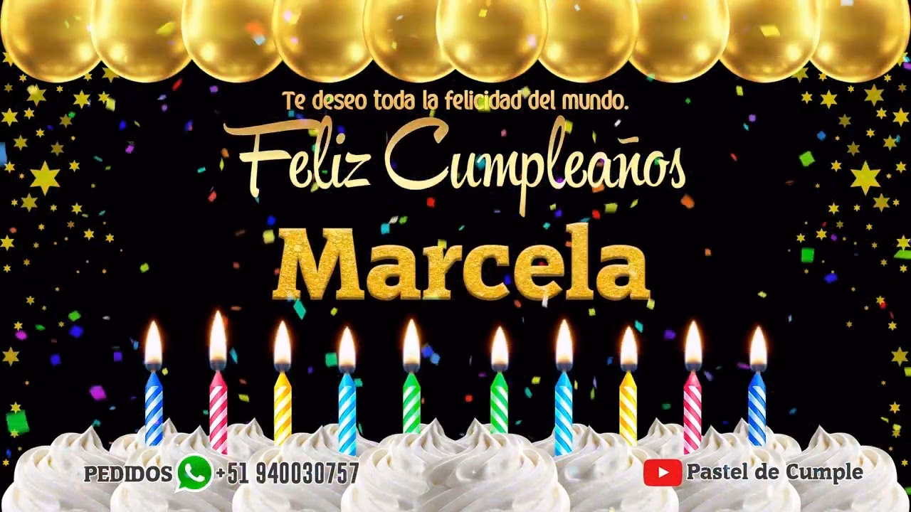 ¿Cómo escribir un feliz cumpleaños a Marcela?