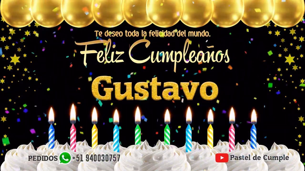 ¿Cómo celebrar el cumpleaños de Gustavo?