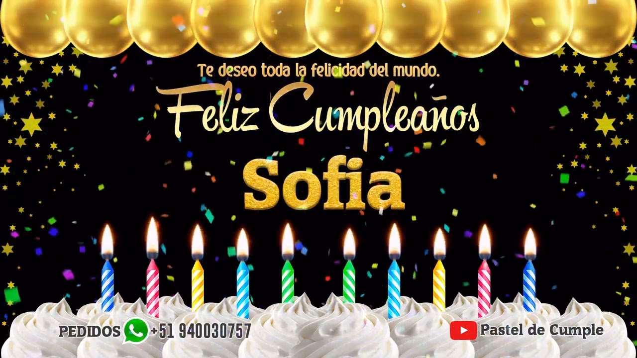 ¿Por qué mandar un mensaje de frase de cumpleaños a Sofia?