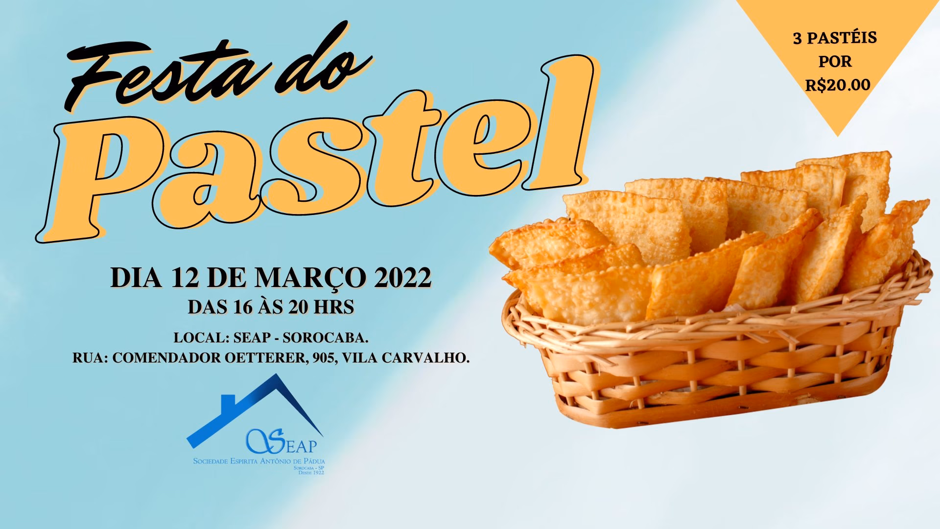 Quando é a 9a edição da Festa do pastel?
