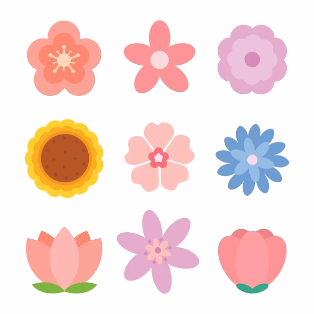 ¿Cómo puedo colorear los pétalos de las flores?