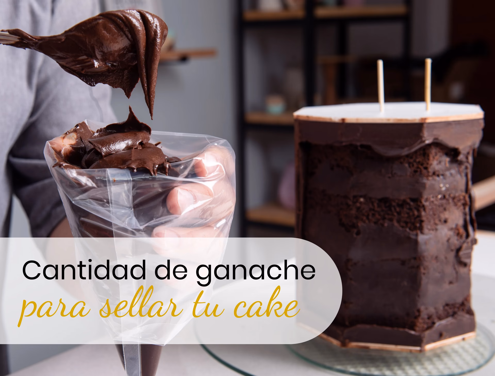 ¿Qué pasa si se corta el ganache?