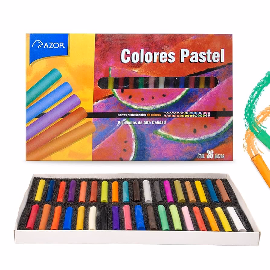 ¿Qué ofrece el set de 24 colores pastel en seco de Stafford azor?