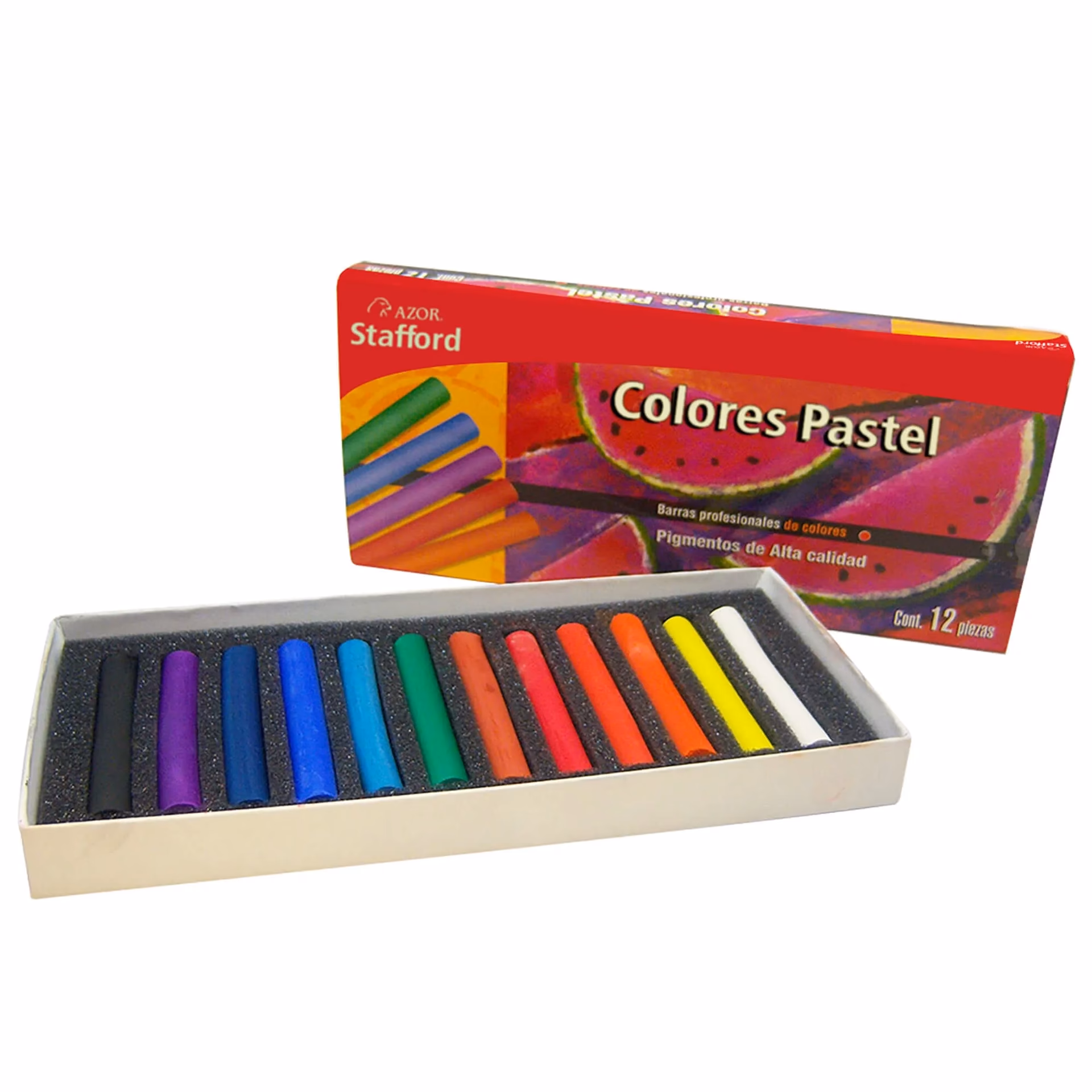 ¿Qué ofrece el set de 24 colores pastel en seco de Stafford azor?