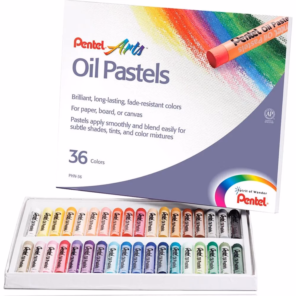 O que é giz de cera Oil pastel?