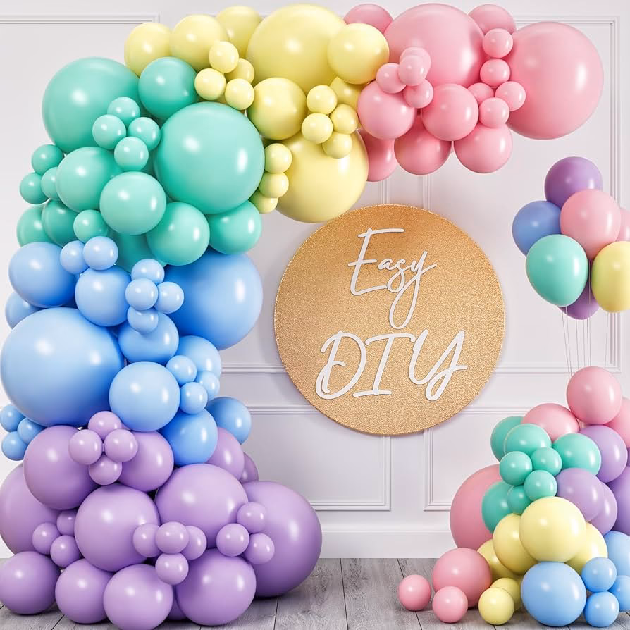 ¿Cuánto mide un globo rosa pastel?