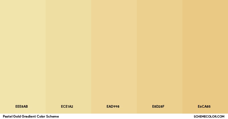 Where can I find beautiful pastel gold color palettes?