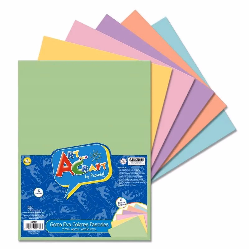 ¿Cuál es el color de la goma EVA?