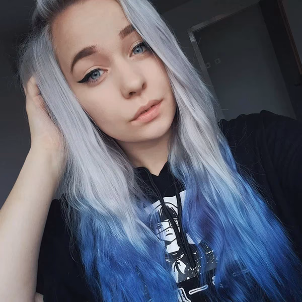 Is blue-gray hair color right for You?