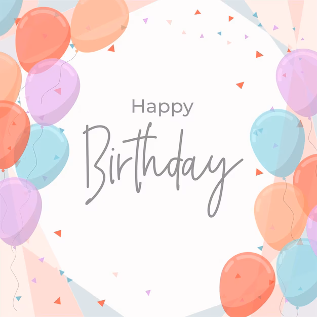 How many colors are there in the birthday pastels color scheme?