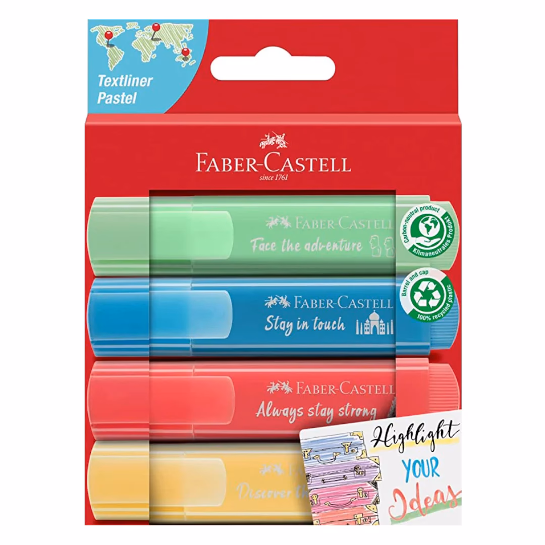 Does Faber-Castell offer chisel-tipped highlighters?