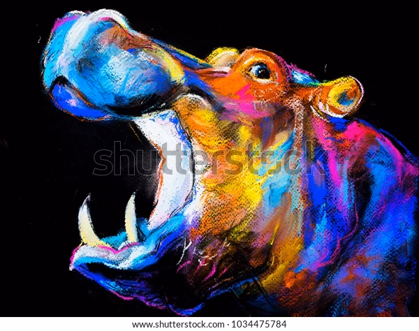 ¿Qué color son los hipopótamos?