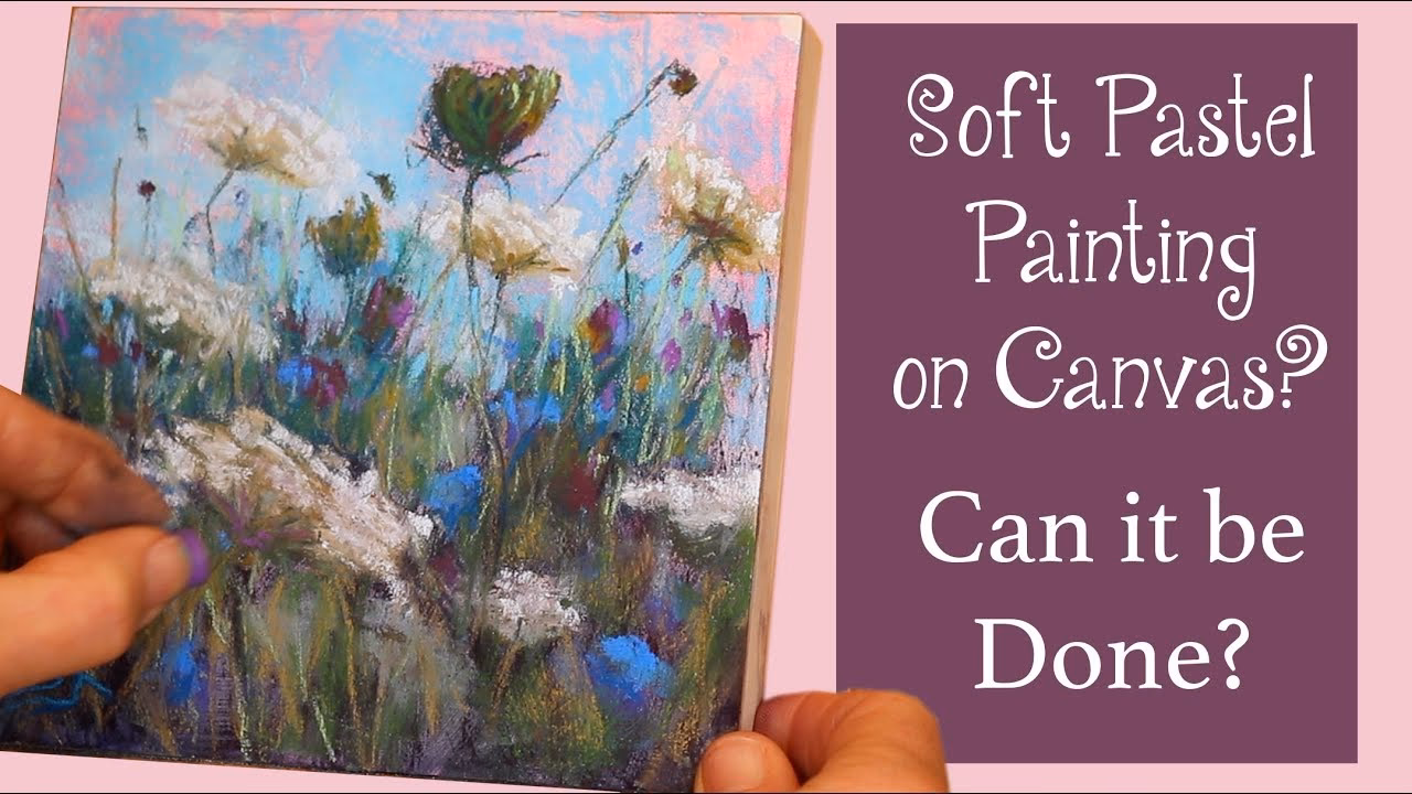 Can you use oil pastels on a wet canvas?