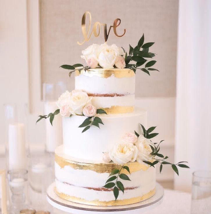 ¿Qué colores se pueden usar para una torta de casamiento?