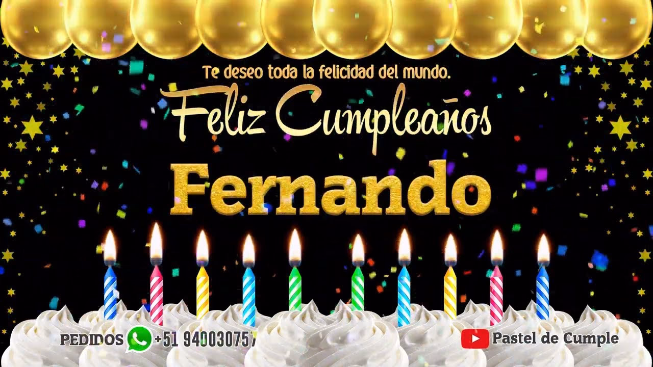 ¿Cómo compartir mensajes de Feliz cumpleaños a Fernando?
