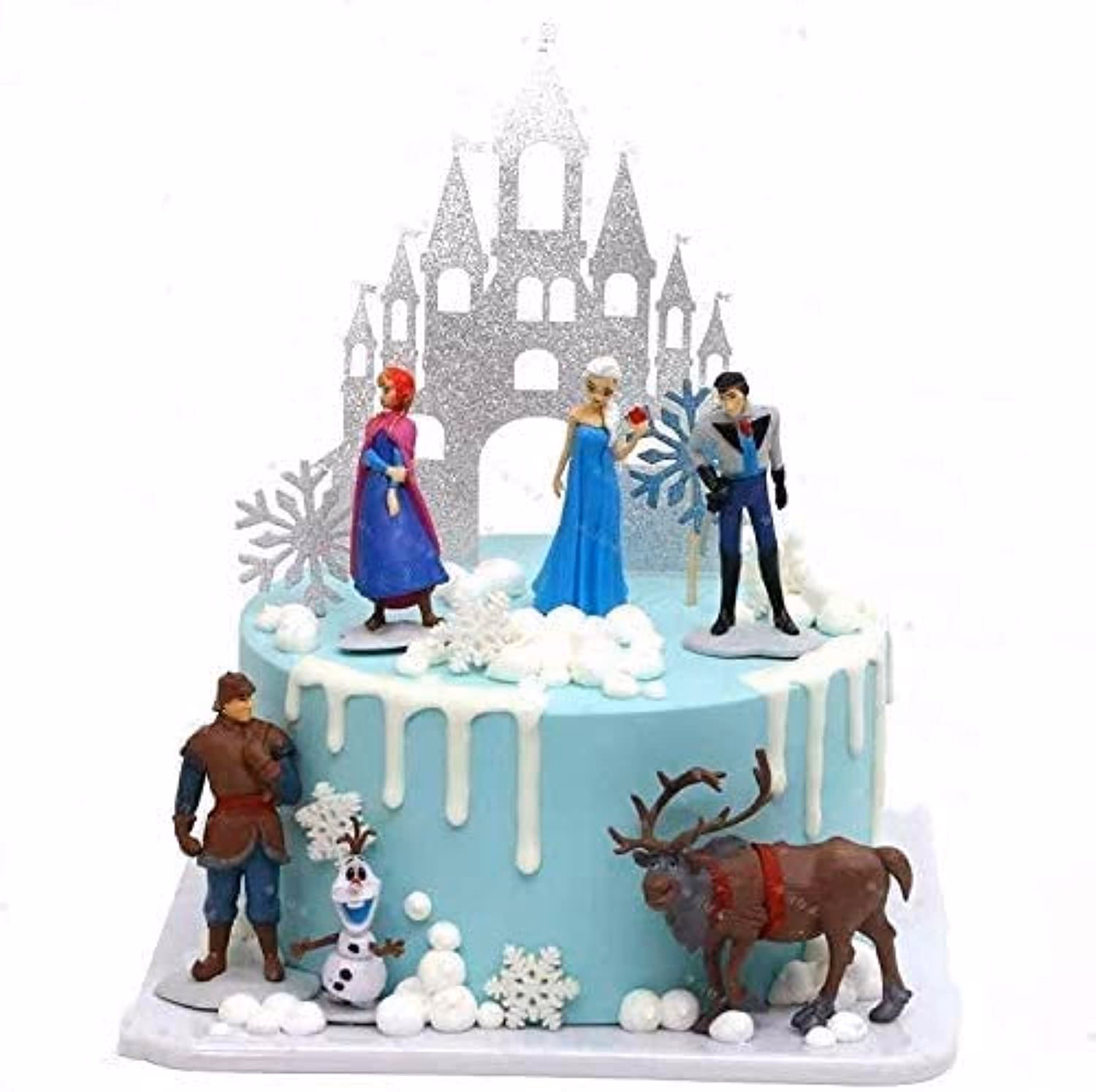 ¿Cuáles son los colores de la torta de la princesa de hielo?