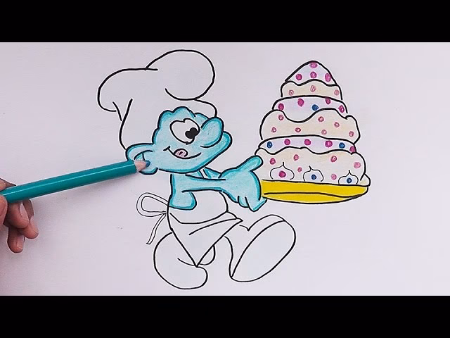 ¿Qué valores pueden enseñar las páginas para colorear de los pitufos?