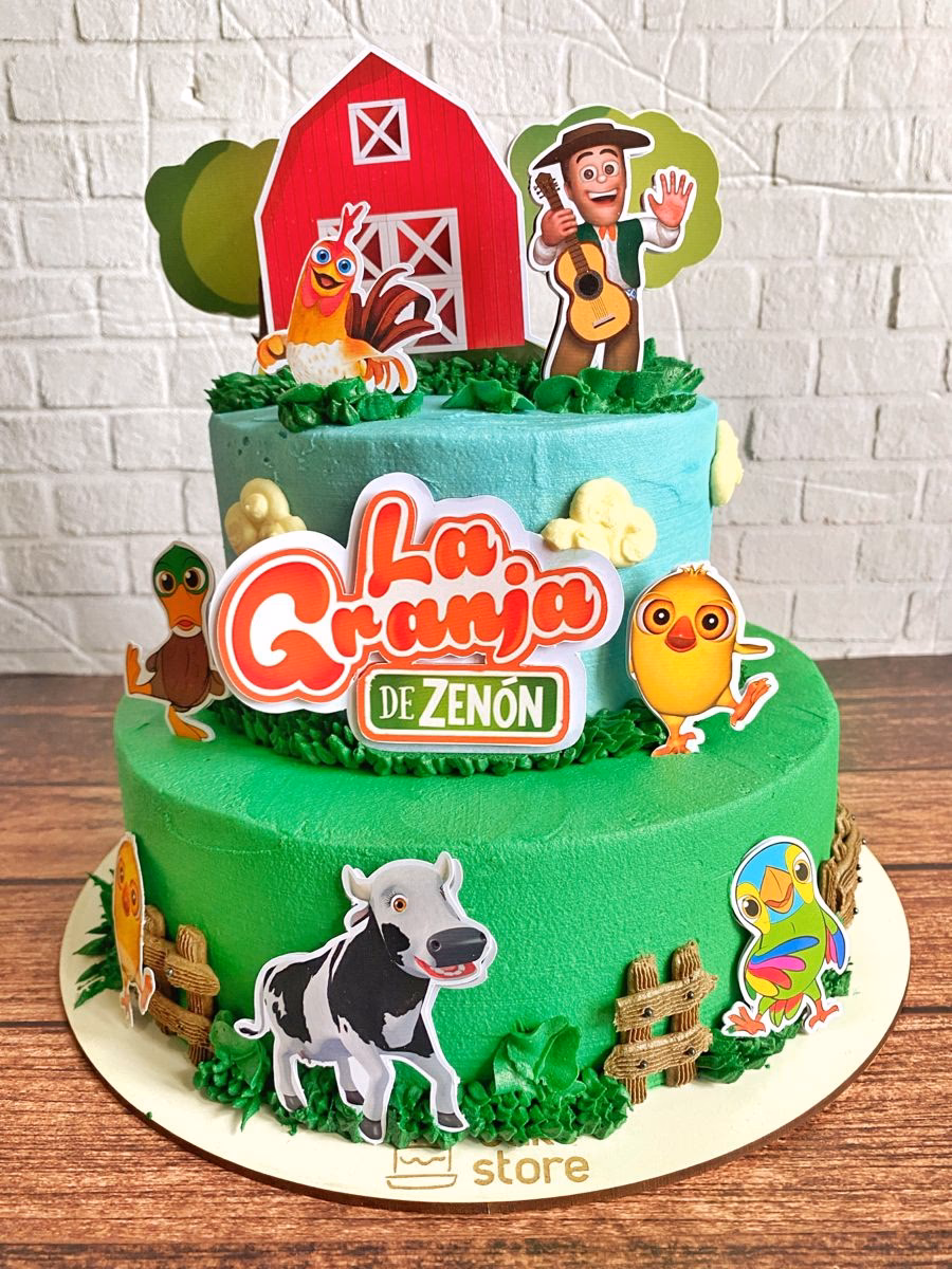 ¿Cómo decorar una tarta de la granja de Zenón?