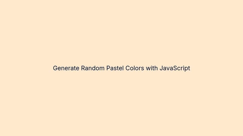How to select colors randomly in JavaScript?
