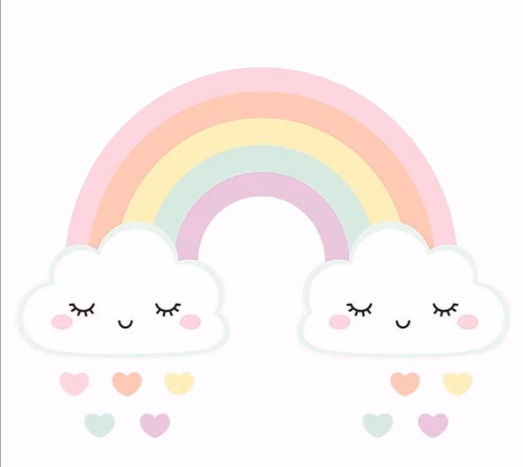 ¿Cómo hacer un arcoíris kawaii?