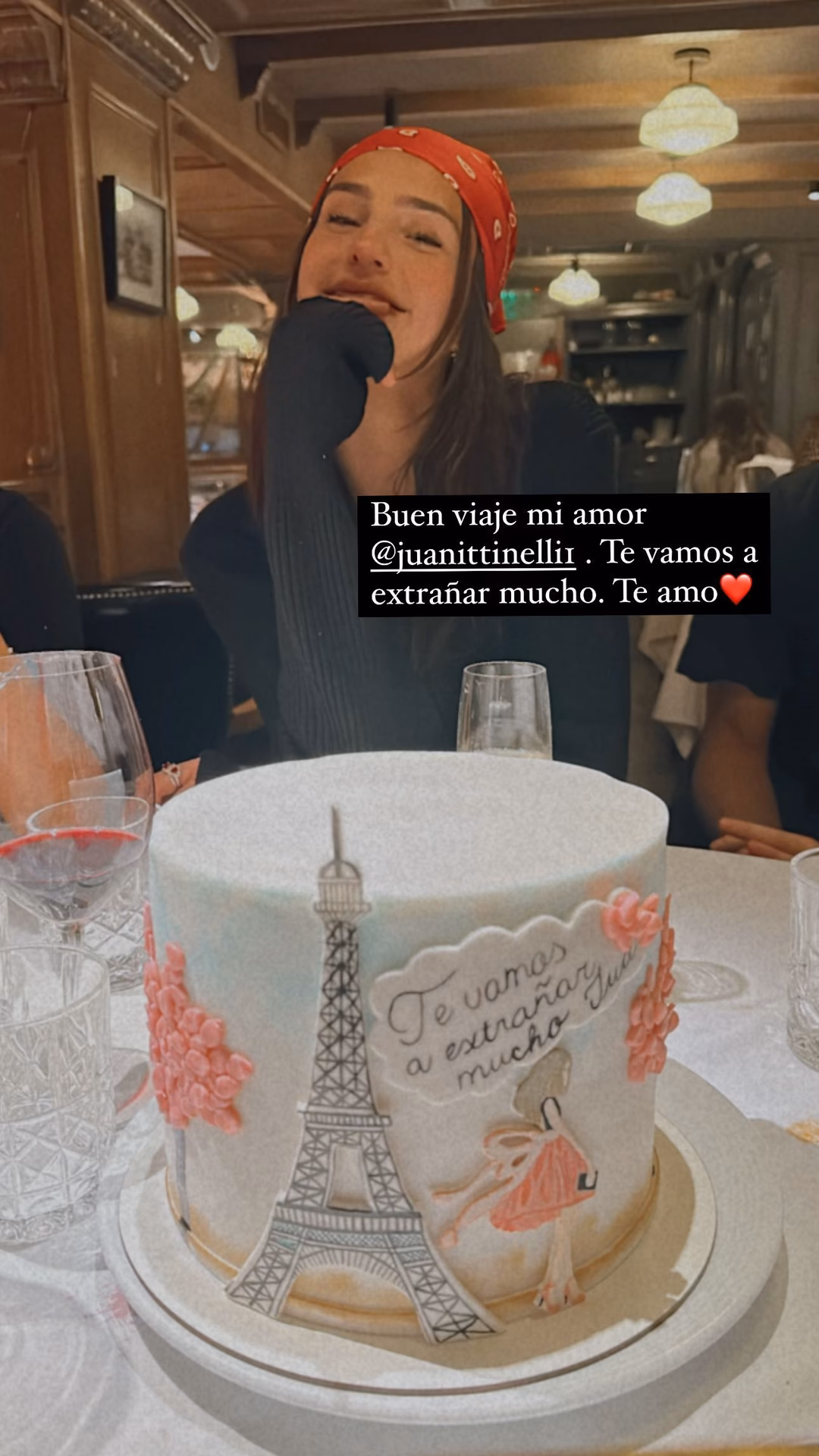 ¿Cómo fue la despedida de la familia ajuana Tinelli?